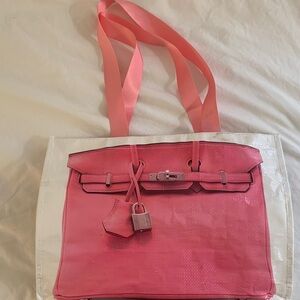Pink Tote Bag